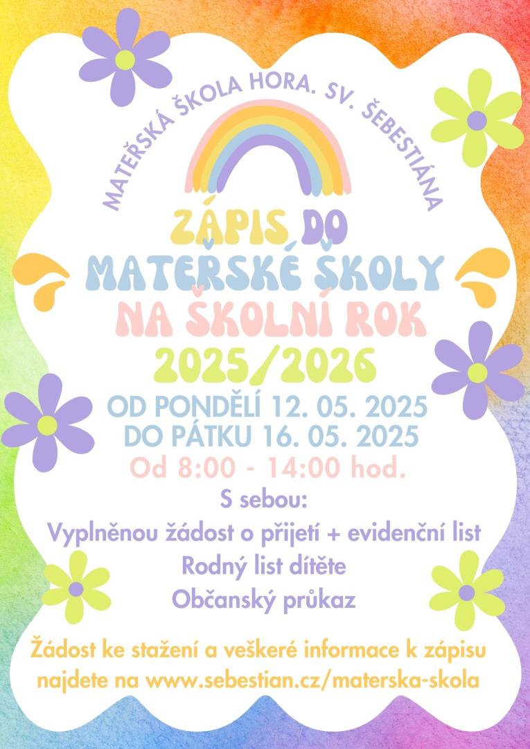 Zápis do MŠ